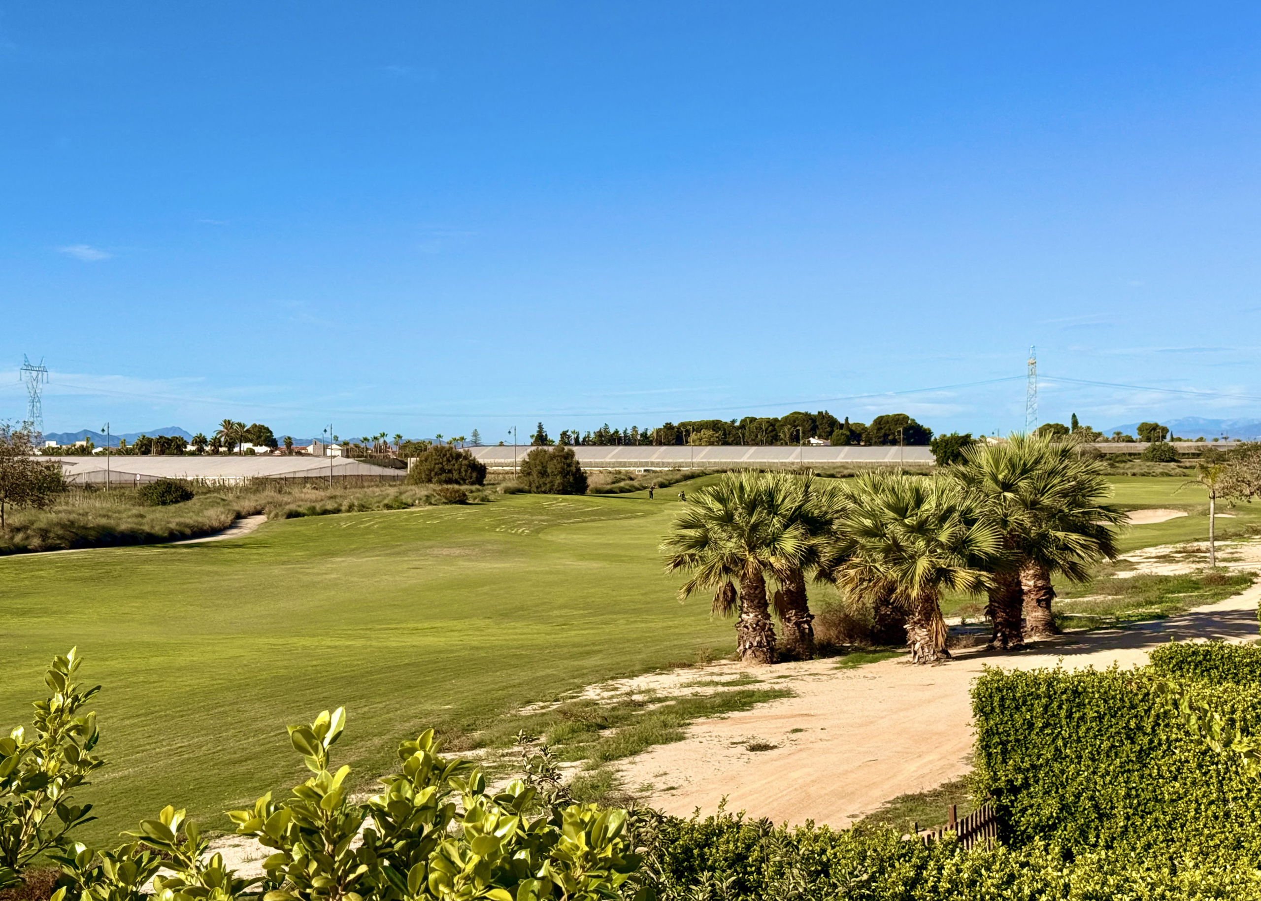 Albor apartment for sale, South-facing terrace with golf course views at Mar Menor Golf Resort