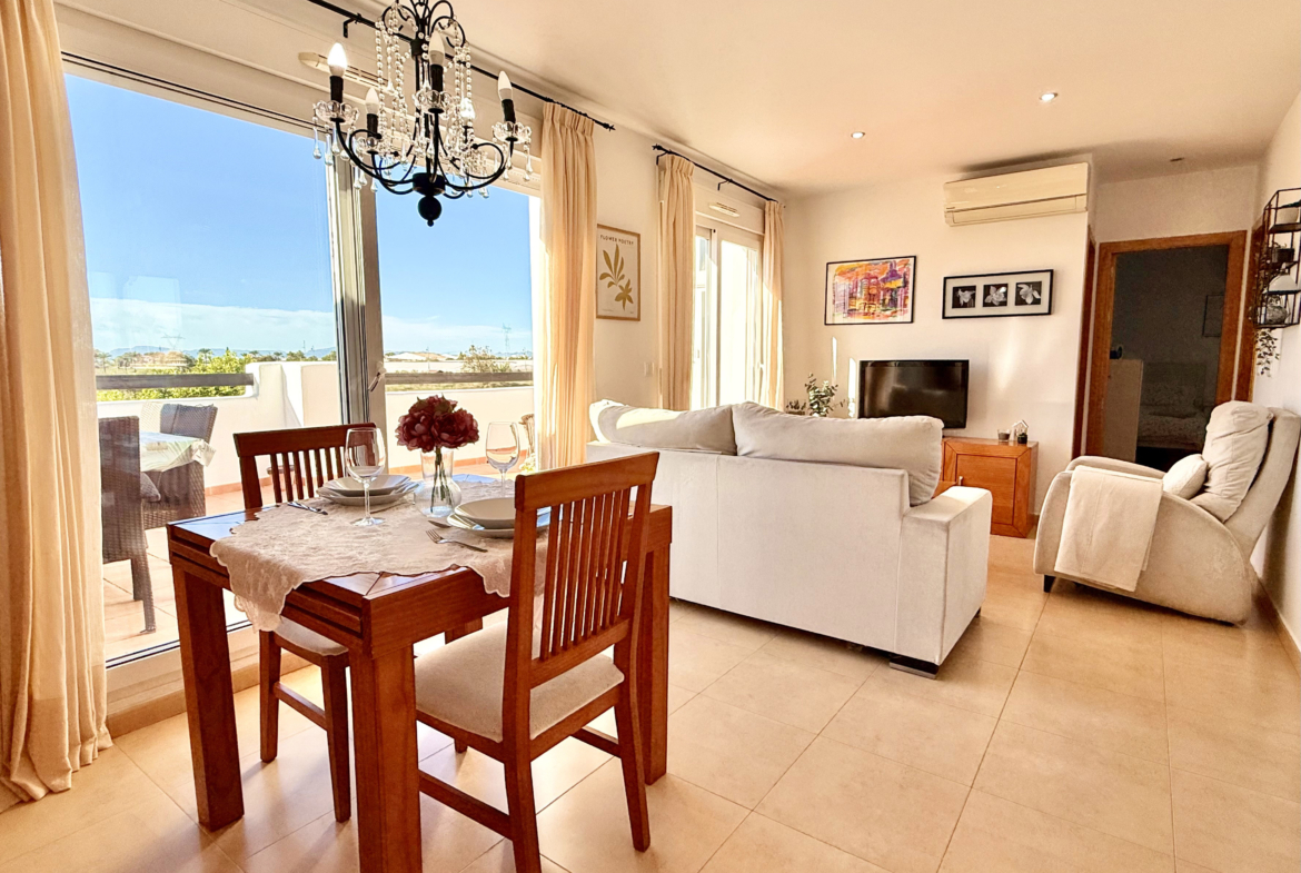 Bright living room of Albor apartment at Mar Menor Golf Resort