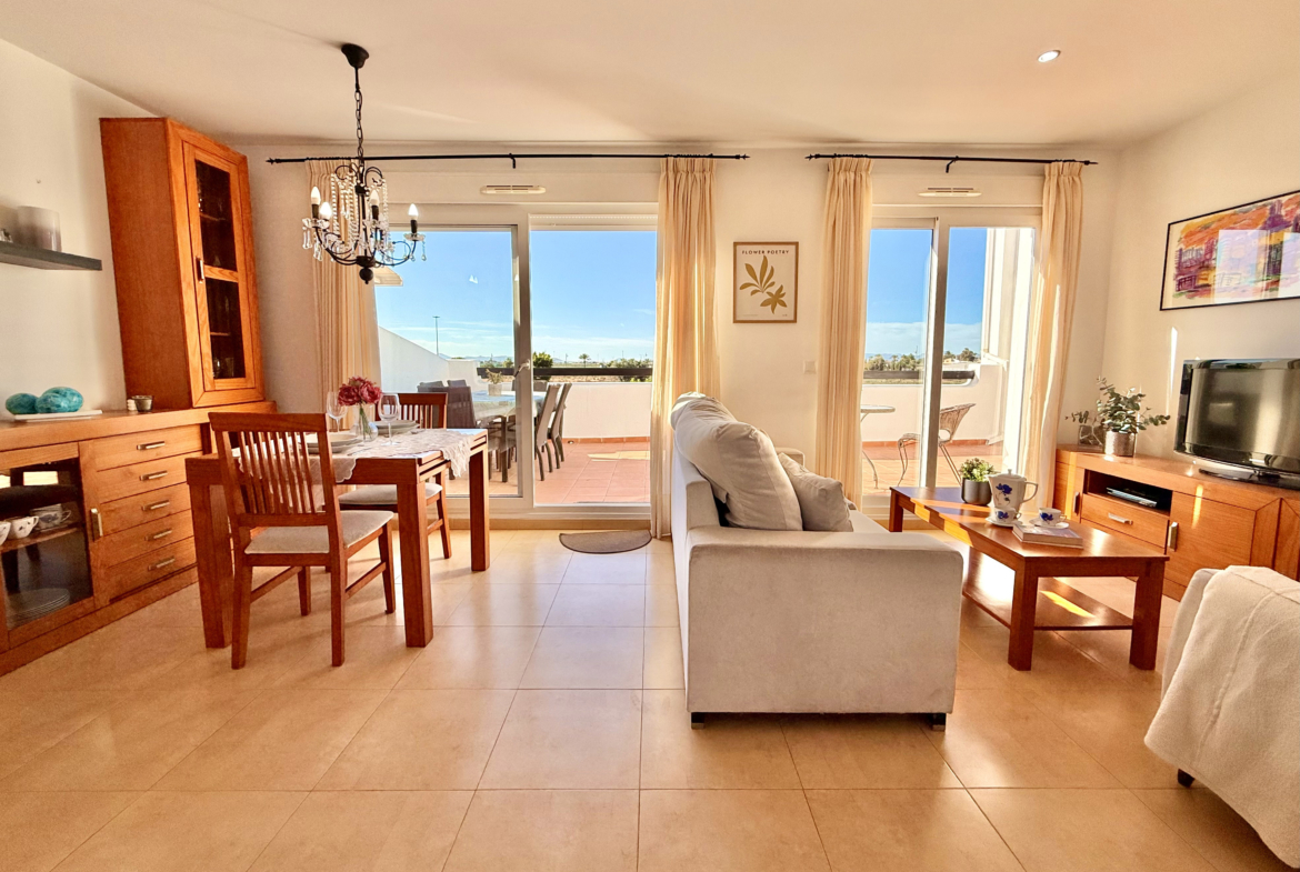 Bright living room of Albor apartment at Mar Menor Golf Resort