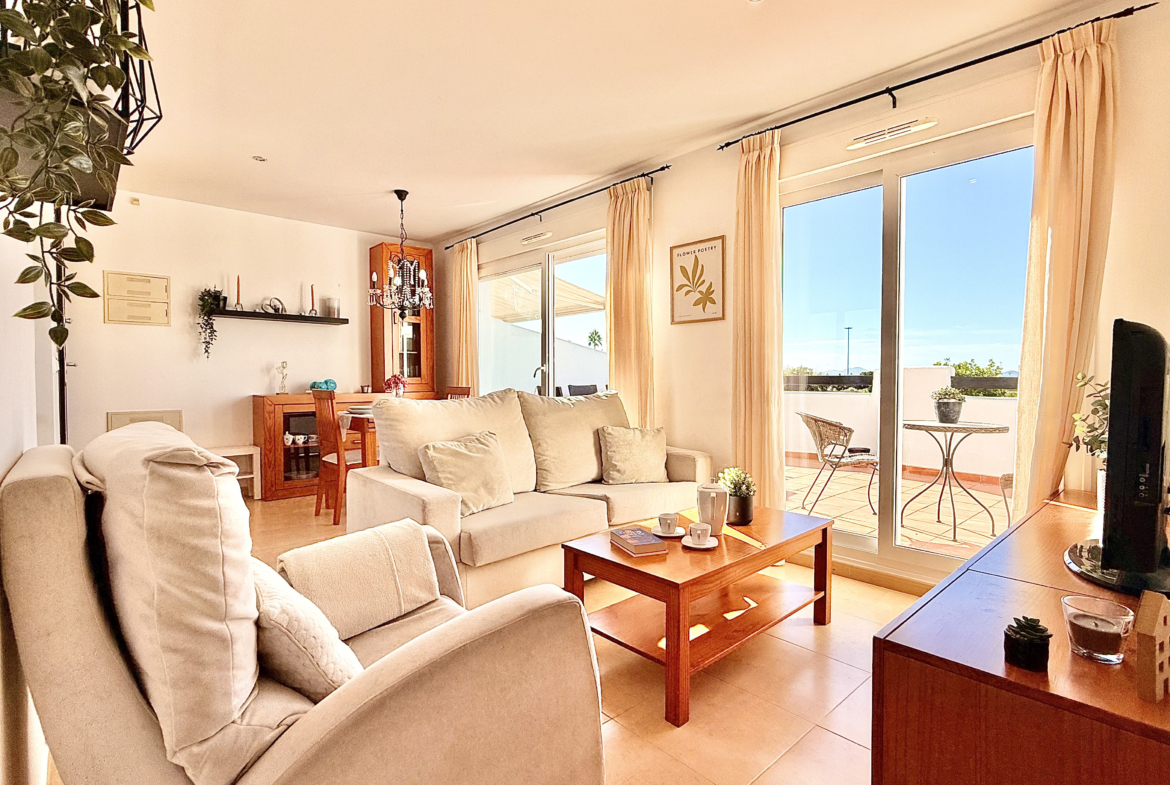 Bright living room of Albor apartment at Mar Menor Golf Resort