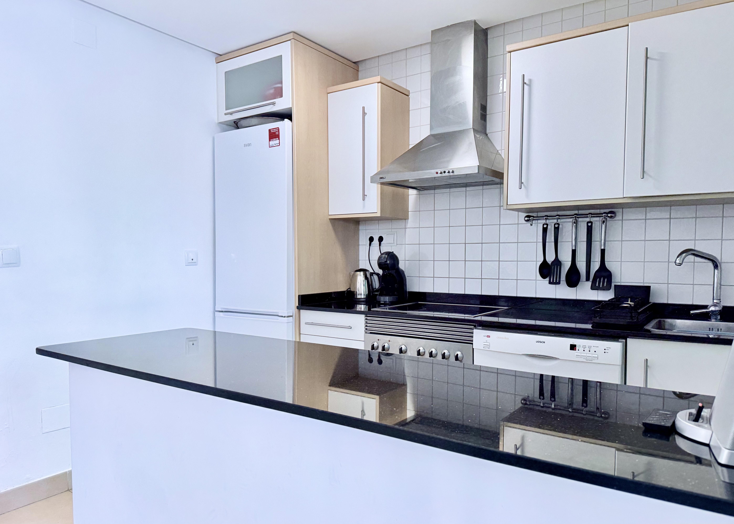 pdated kitchen with new worktops and utility room at the Isla Grosa villa on Mar Menor Golf Resort.