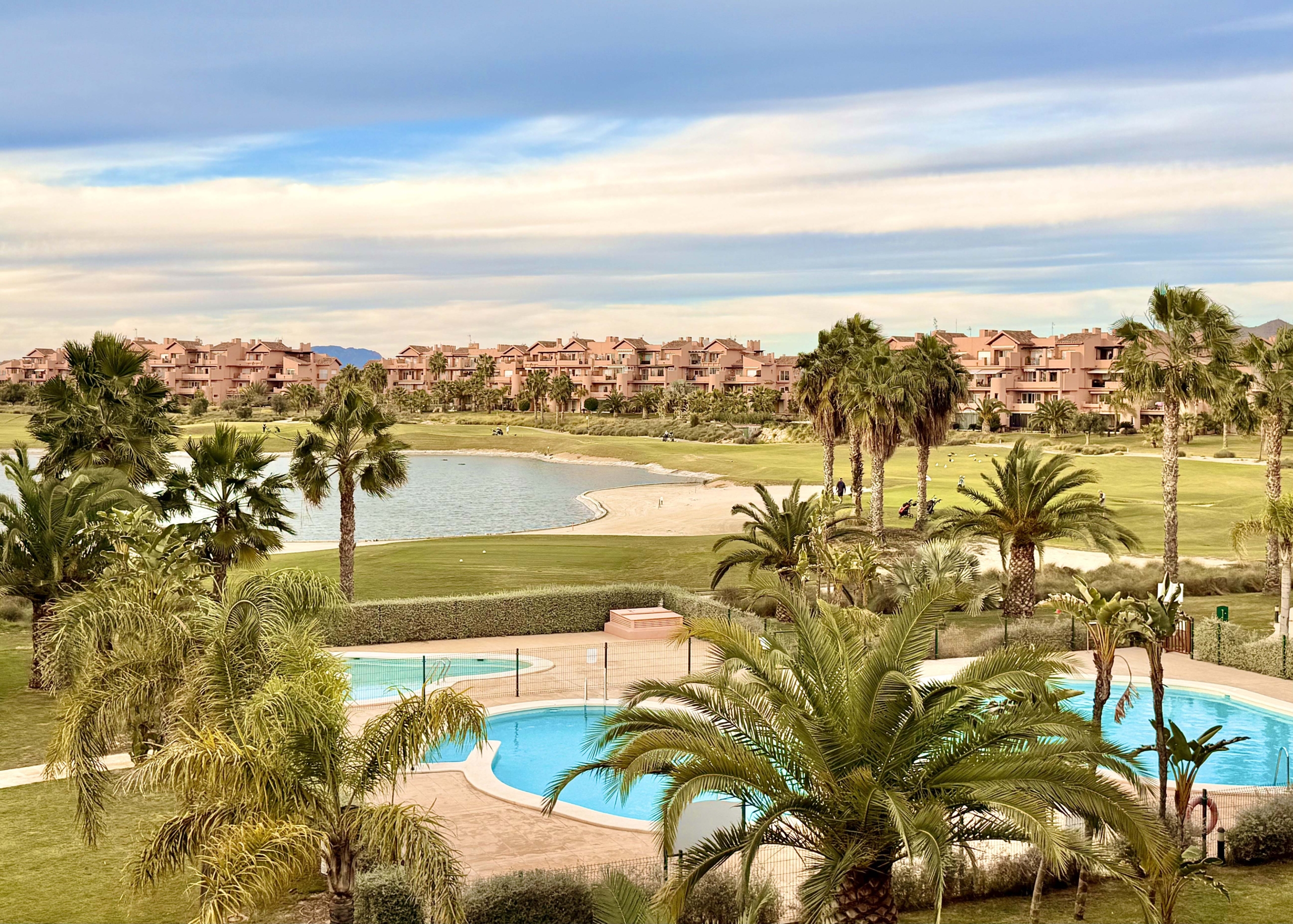 2-Bed Elegant Apartment with beautiful golf course views from the apartment at Mar Menor Golf Resort, listed by Levante Properties.