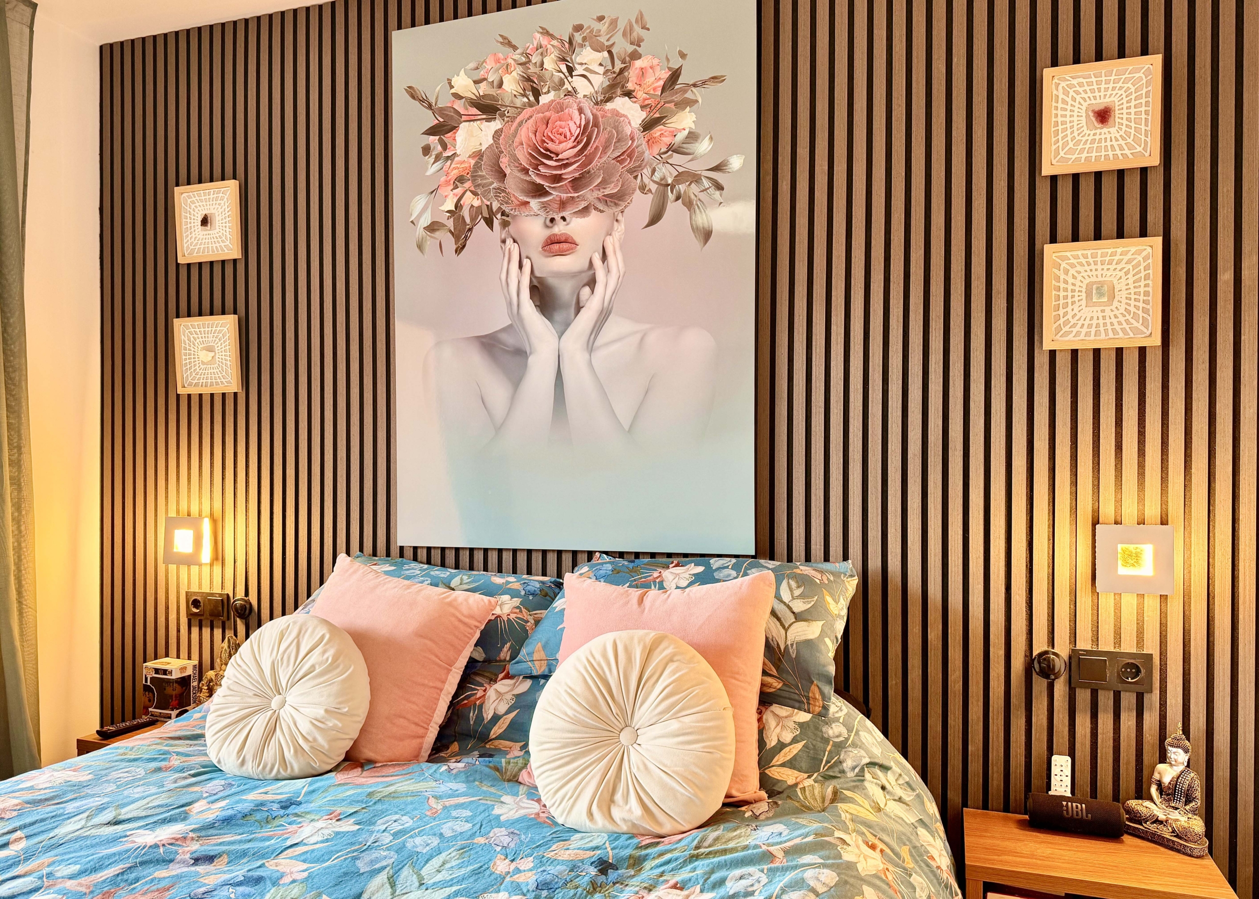 2-Bed Elegant Apartment master bedroom with terrace access and lake views at Mar Menor Golf Resort, offered by Levante Properties.