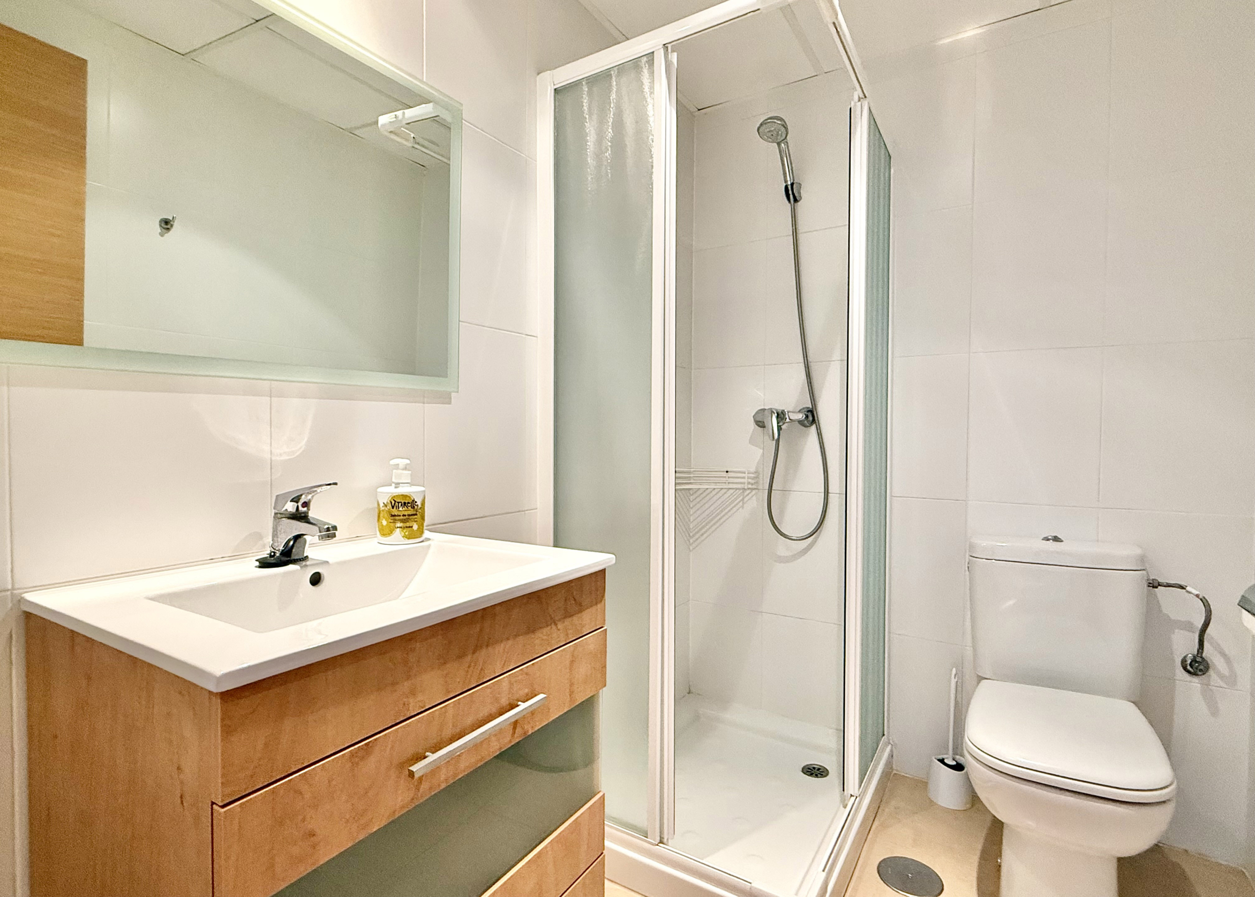 Guest shower room in a 2-Bed South Facing Apartment at Mar Menor Golf Resort by Levante Properties