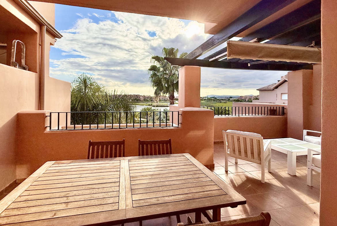 2-Bed South Facing Apartment with golf and lake views at Mar Menor Golf Resort by Levante Properties