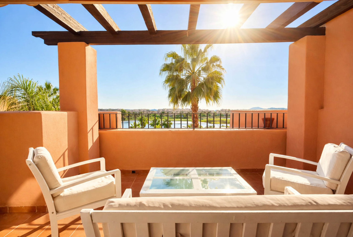 2-Bed South Facing Apartment with golf and lake views at Mar Menor Golf Resort by Levante Properties