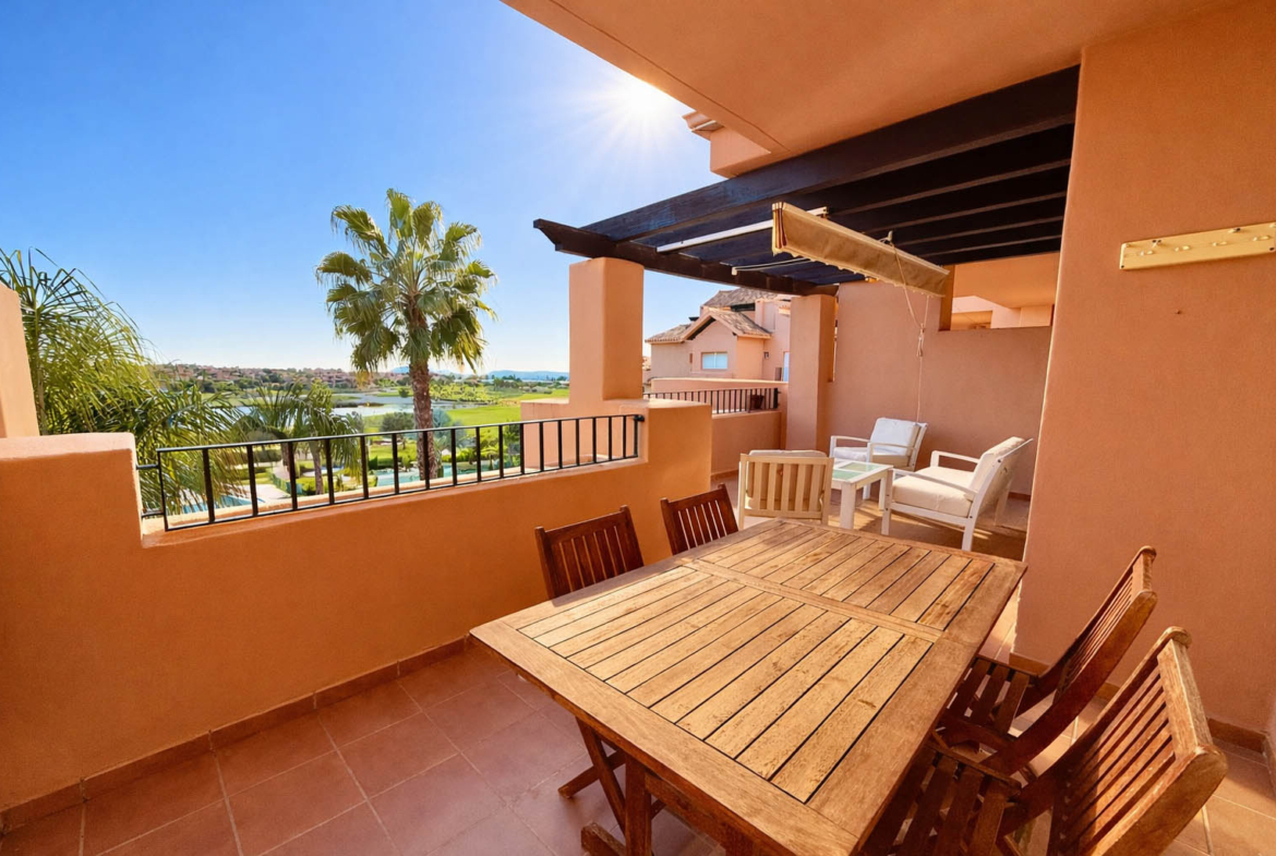 2-Bed South Facing Apartment with golf and lake views at Mar Menor Golf Resort by Levante Properties