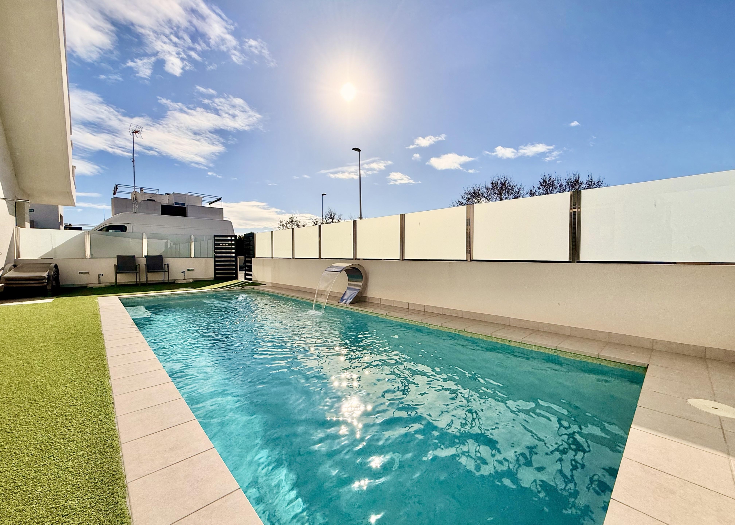 San Pedro del Pinatar communal pool at a property listed by Levante Properties