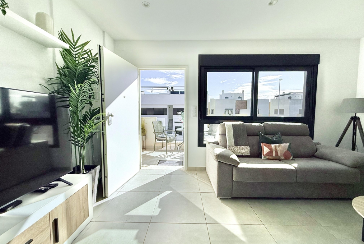 San Pedro del Pinatar top floor apartment open-plan living area Levante Properties
