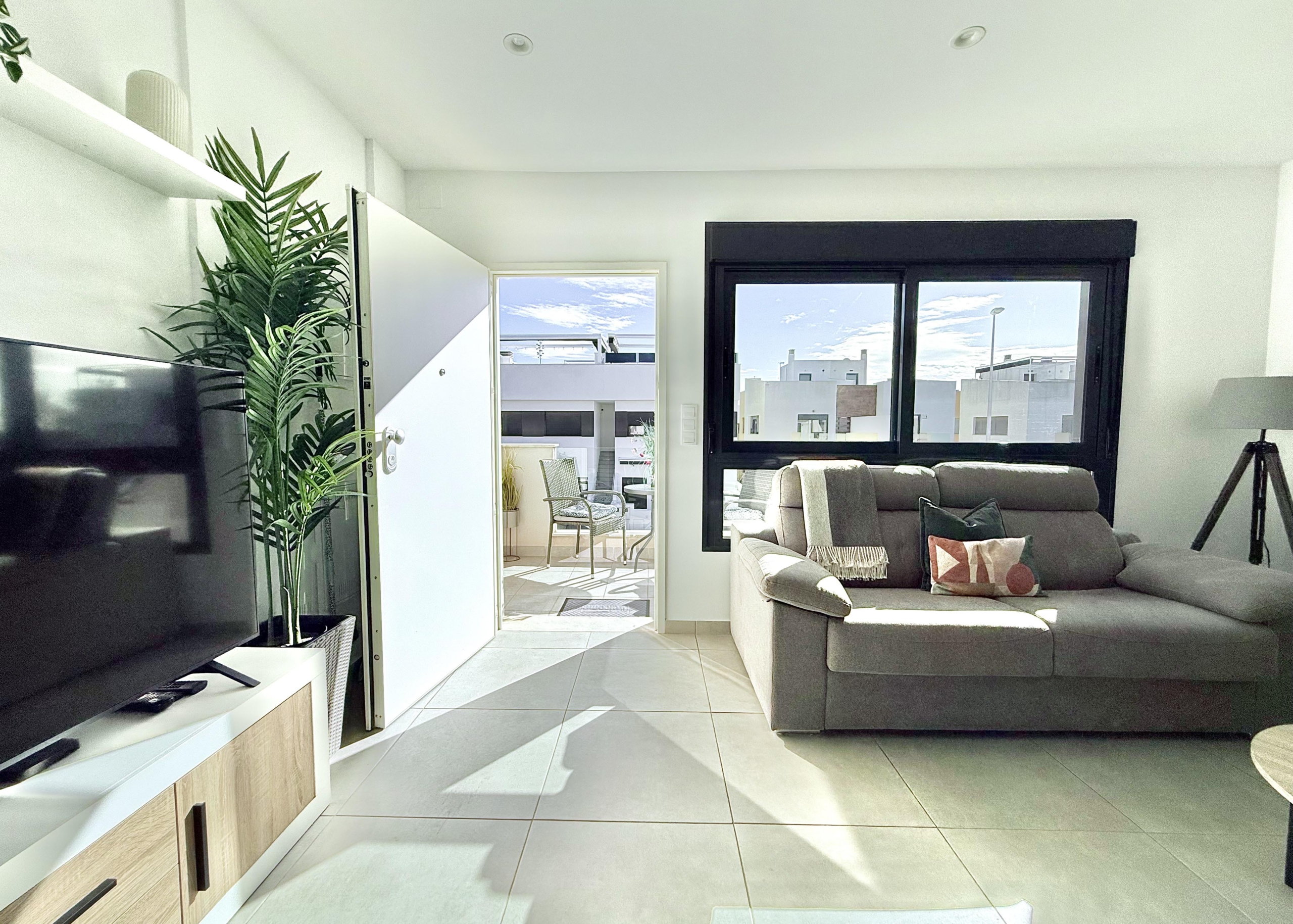 San Pedro del Pinatar top floor apartment open-plan living area Levante Properties