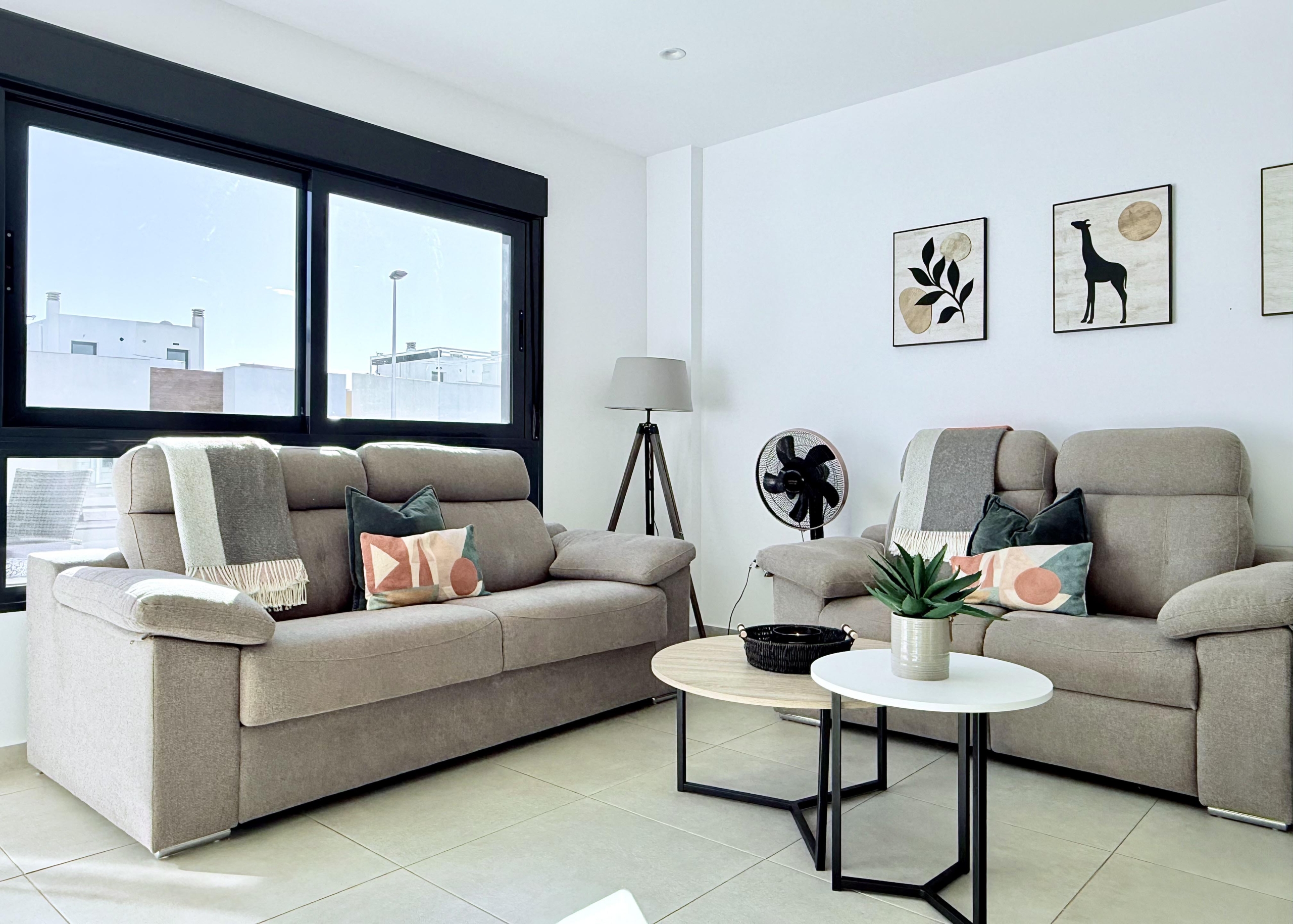 San Pedro del Pinatar top floor apartment open-plan living area Levante Properties