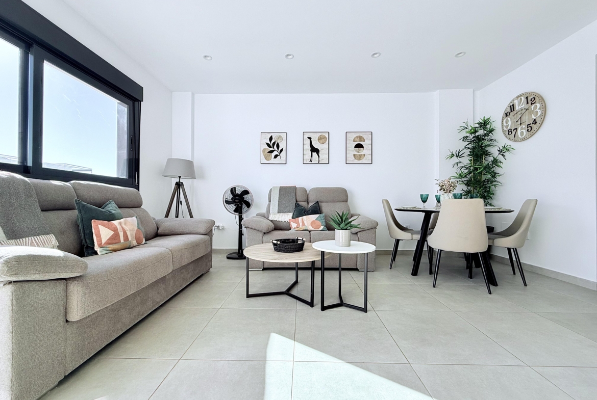 San Pedro del Pinatar top floor apartment open-plan living area Levante Properties