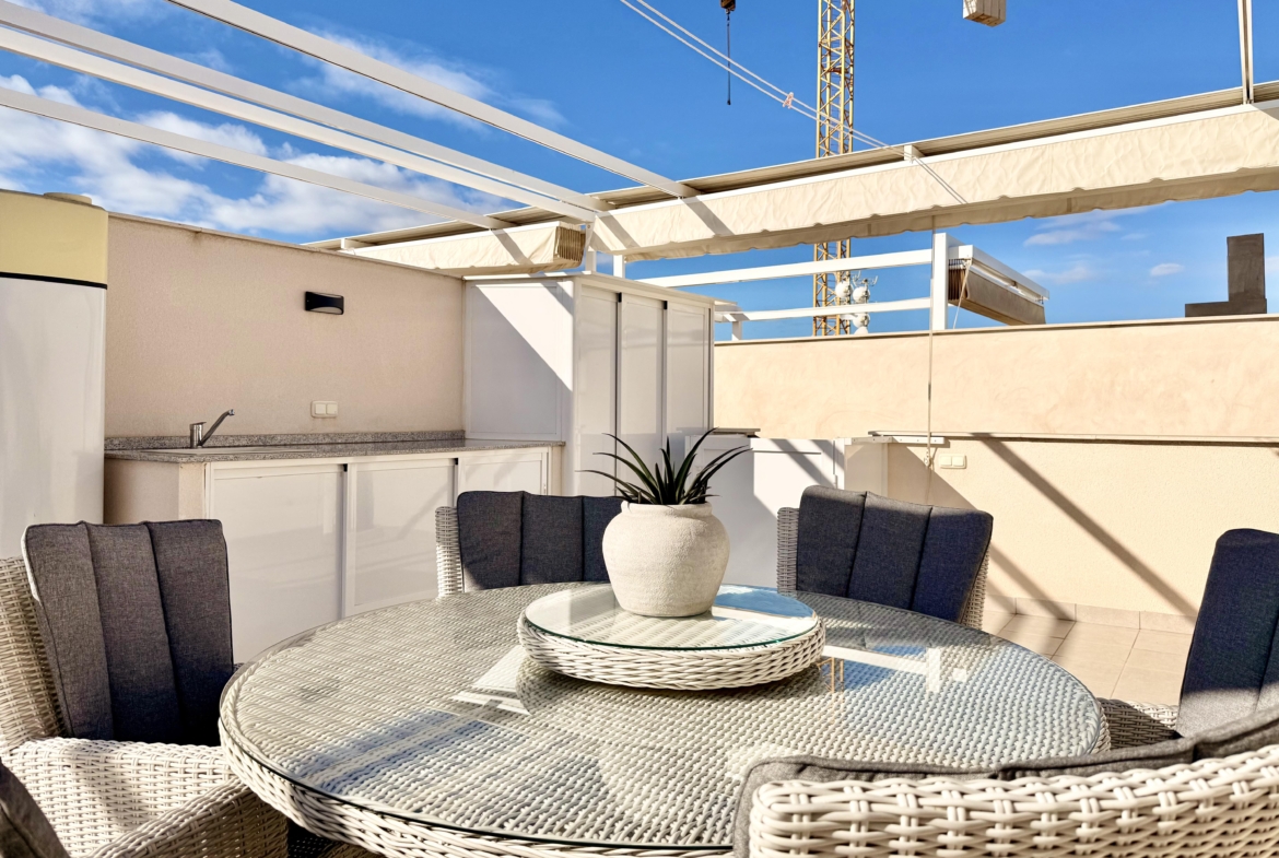San Pedro del Pinatar top floor apartment private solarium Levante Properties