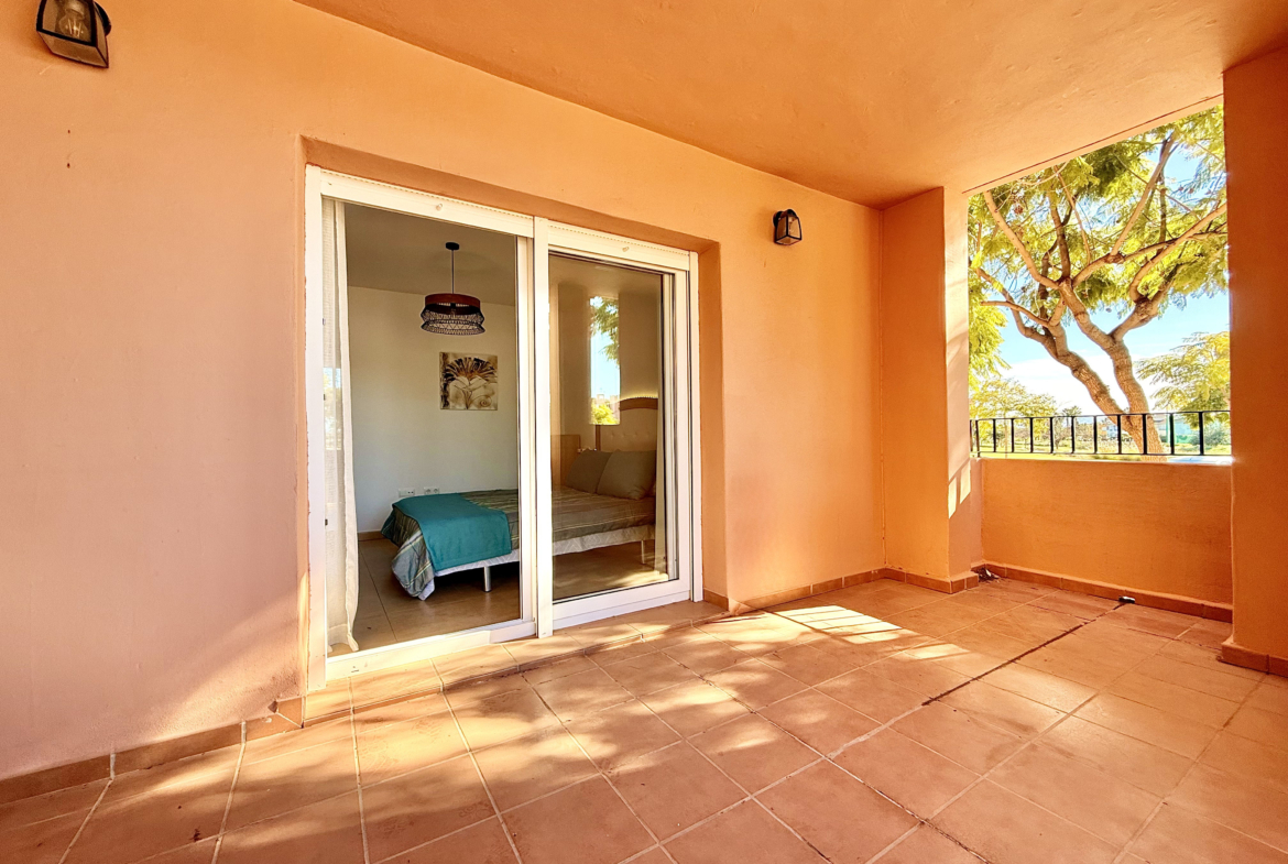 Lovely 1 Bedroom Apartment bedroom terrace at Mar Menor Golf Resort by Levante Properties