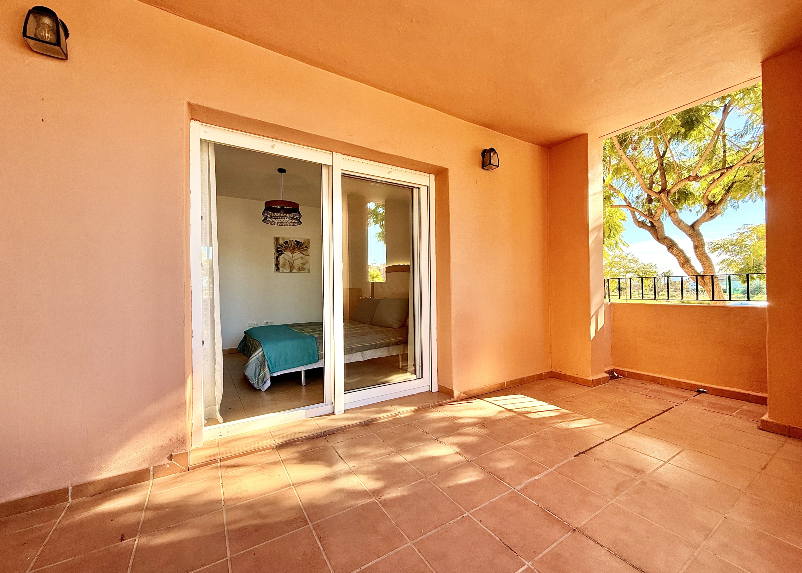 Lovely 1 Bedroom Apartment bedroom terrace at Mar Menor Golf Resort by Levante Properties