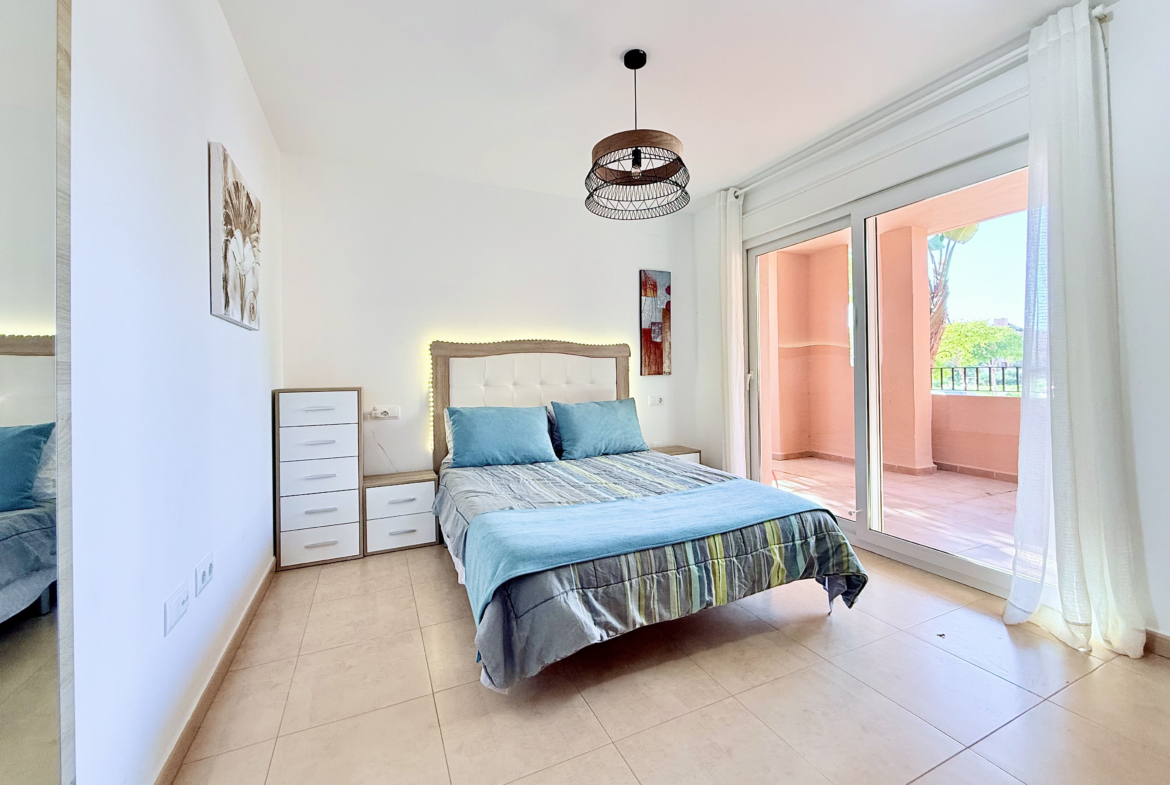 Lovely 1 Bedroom Apartment with master bedroom and terrace access at Mar Menor Golf Resort