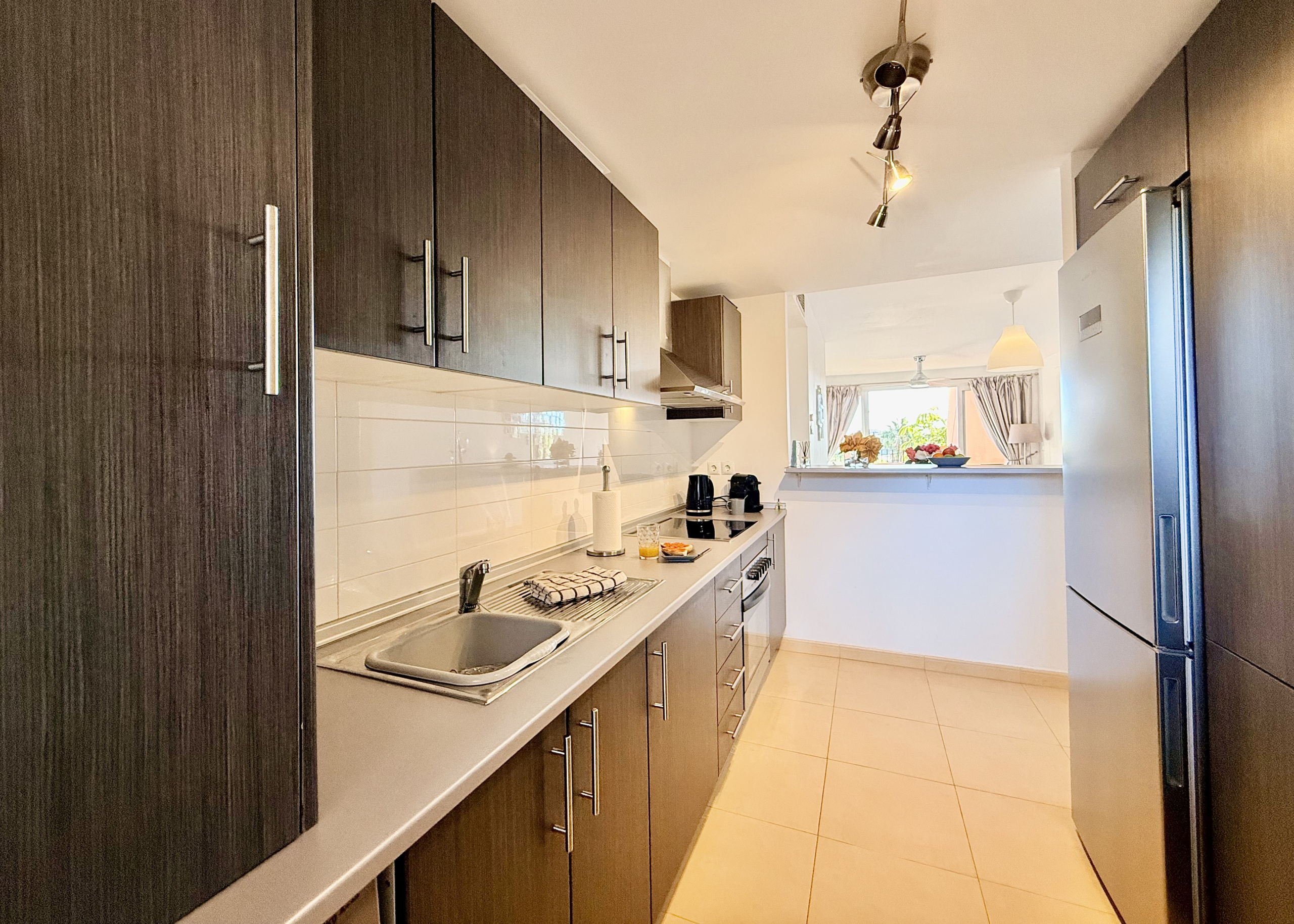 Open plan kitchen in Mar Menor Golf Resort apartment by Levante Properties