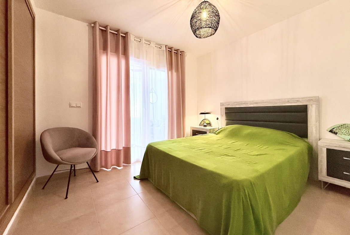 Modern 1 Bedroom Apartment master bedroom on Mar Menor Golf Resort for sale by Levante Properties