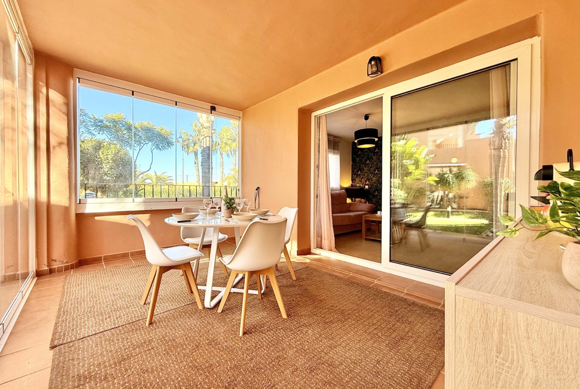 Modern 1 Bedroom Apartment with glass-curtained terrace on Mar Menor Golf Resort by Levante Properties