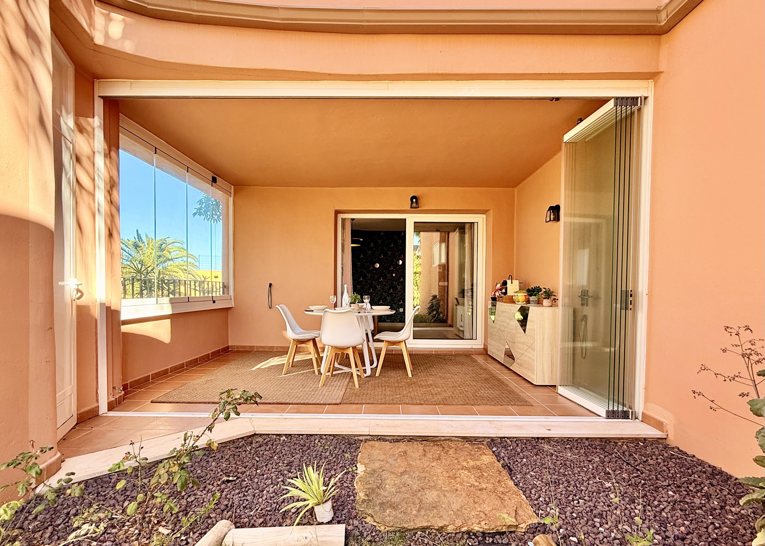 Modern 1 Bedroom Apartment with glass-curtained terrace on Mar Menor Golf Resort by Levante Properties
