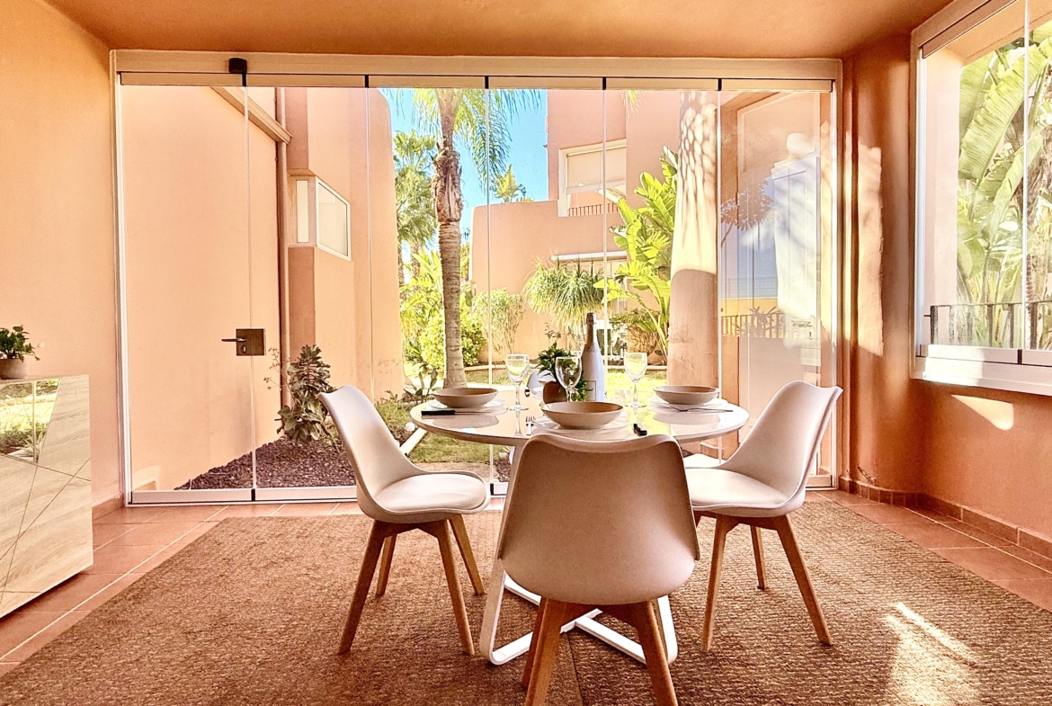 Modern 1 Bedroom Apartment with glass-curtained terrace on Mar Menor Golf Resort by Levante Properties