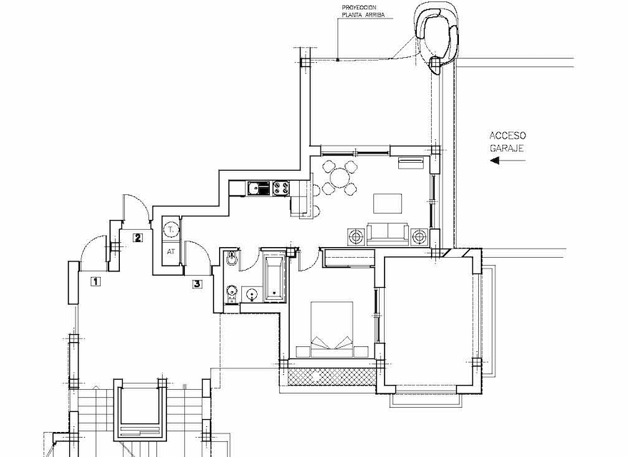Modern 1 Bedroom Apartment floorplan on Mar Menor Golf Resort by Levante Properties