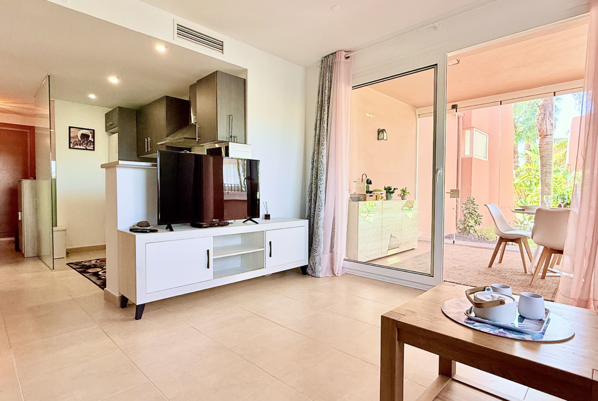Modern 1 Bedroom Apartment living area on Mar Menor Golf Resort by Levante Properties