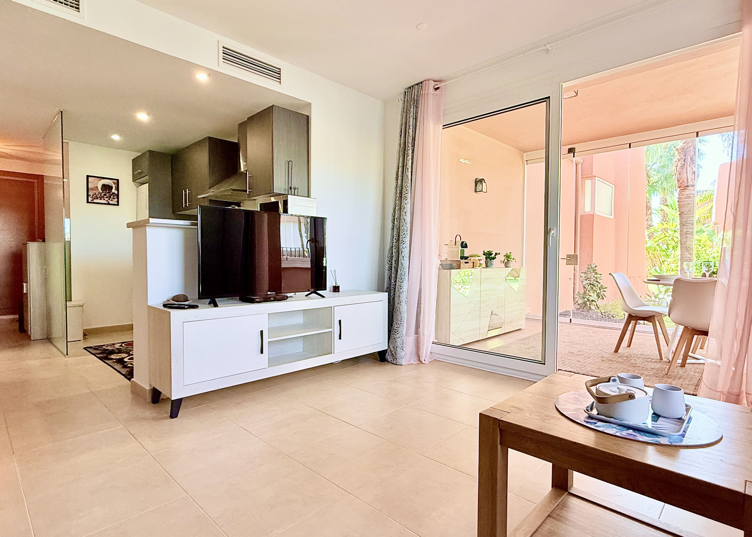 Modern 1 Bedroom Apartment living area on Mar Menor Golf Resort by Levante Properties