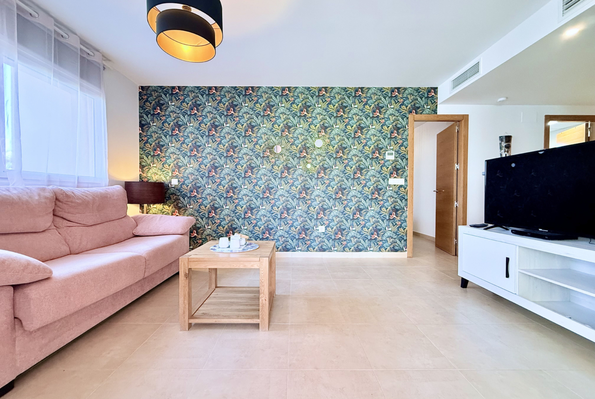 Modern 1 Bedroom Apartment living area on Mar Menor Golf Resort by Levante Properties