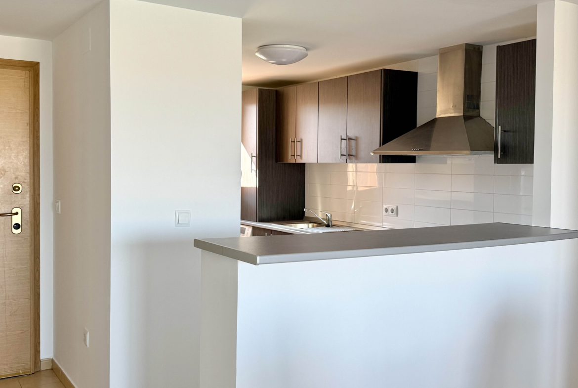 Fully fitted kitchen in two bedroom penthouse at Mar Menor Golf Resort by Levante Properties