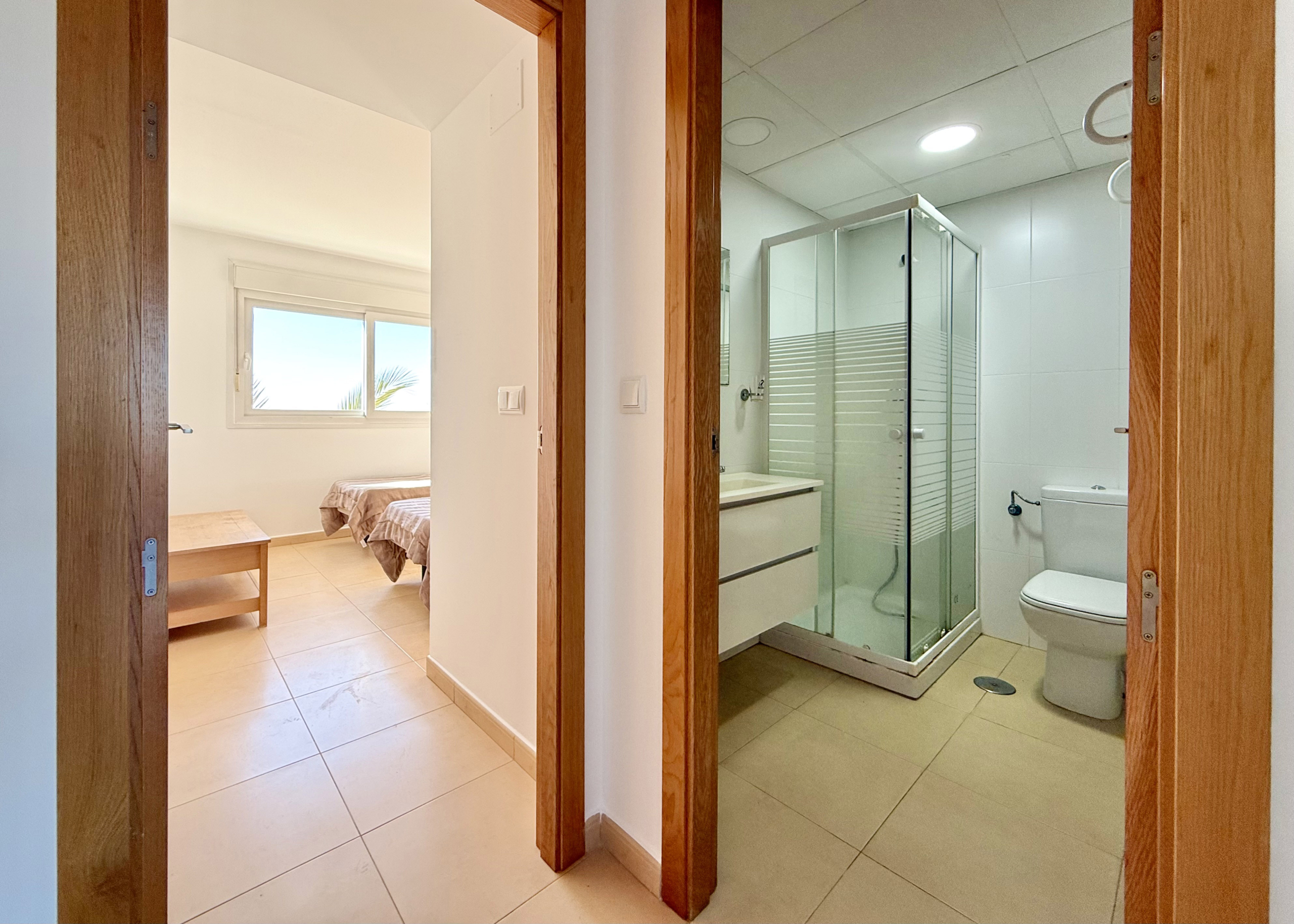 Guest shower room in penthouse at Mar Menor Golf Resort by Levante Properties