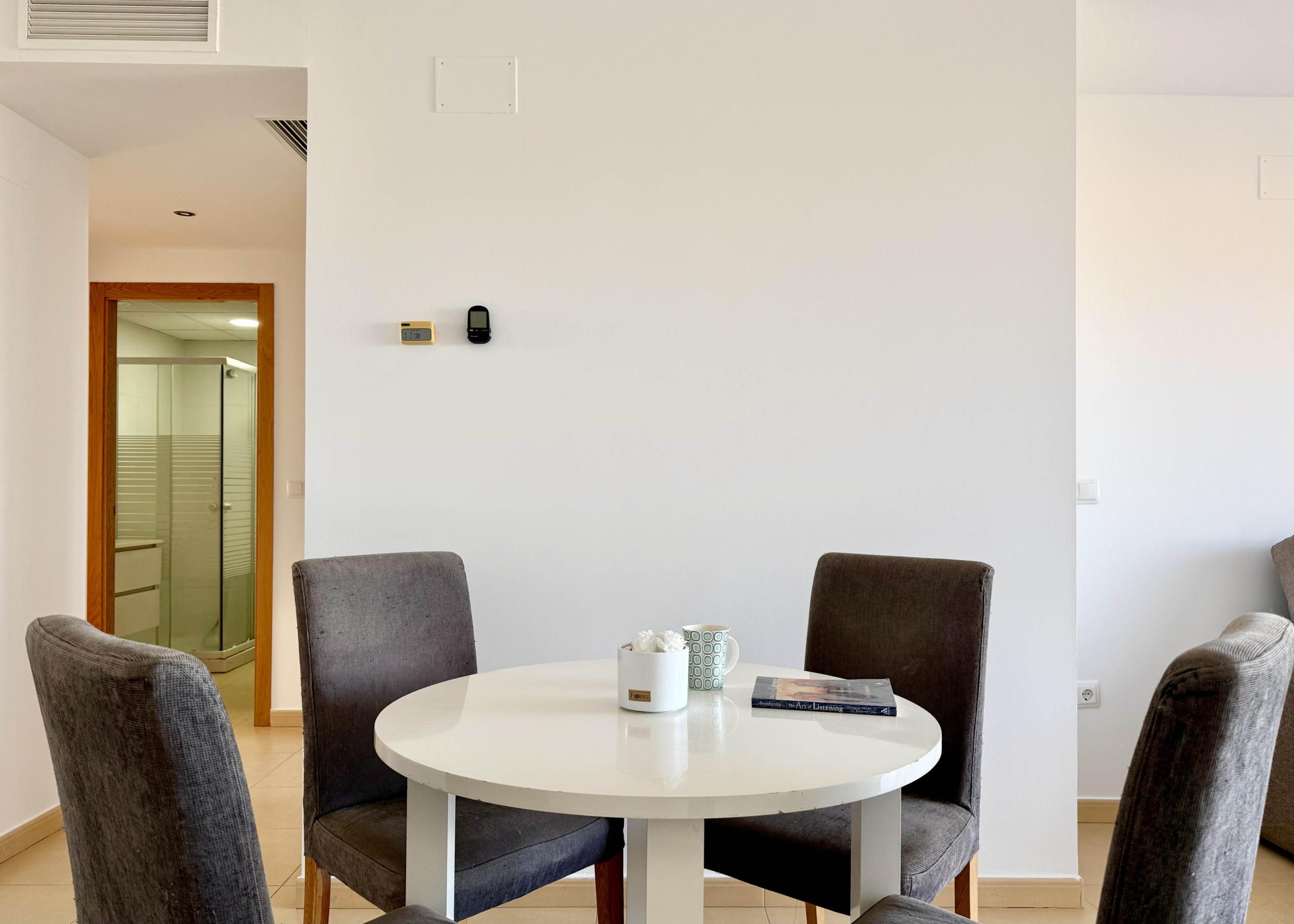 Bright open-plan living room in penthouse at Mar Menor Golf Resort by Levante Properties