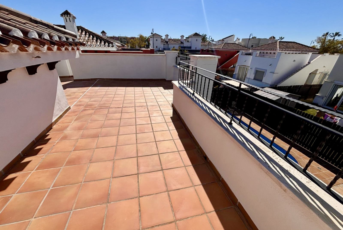 First floor terrace of Rondella villa Mar Menor Golf Resort Levante Properties