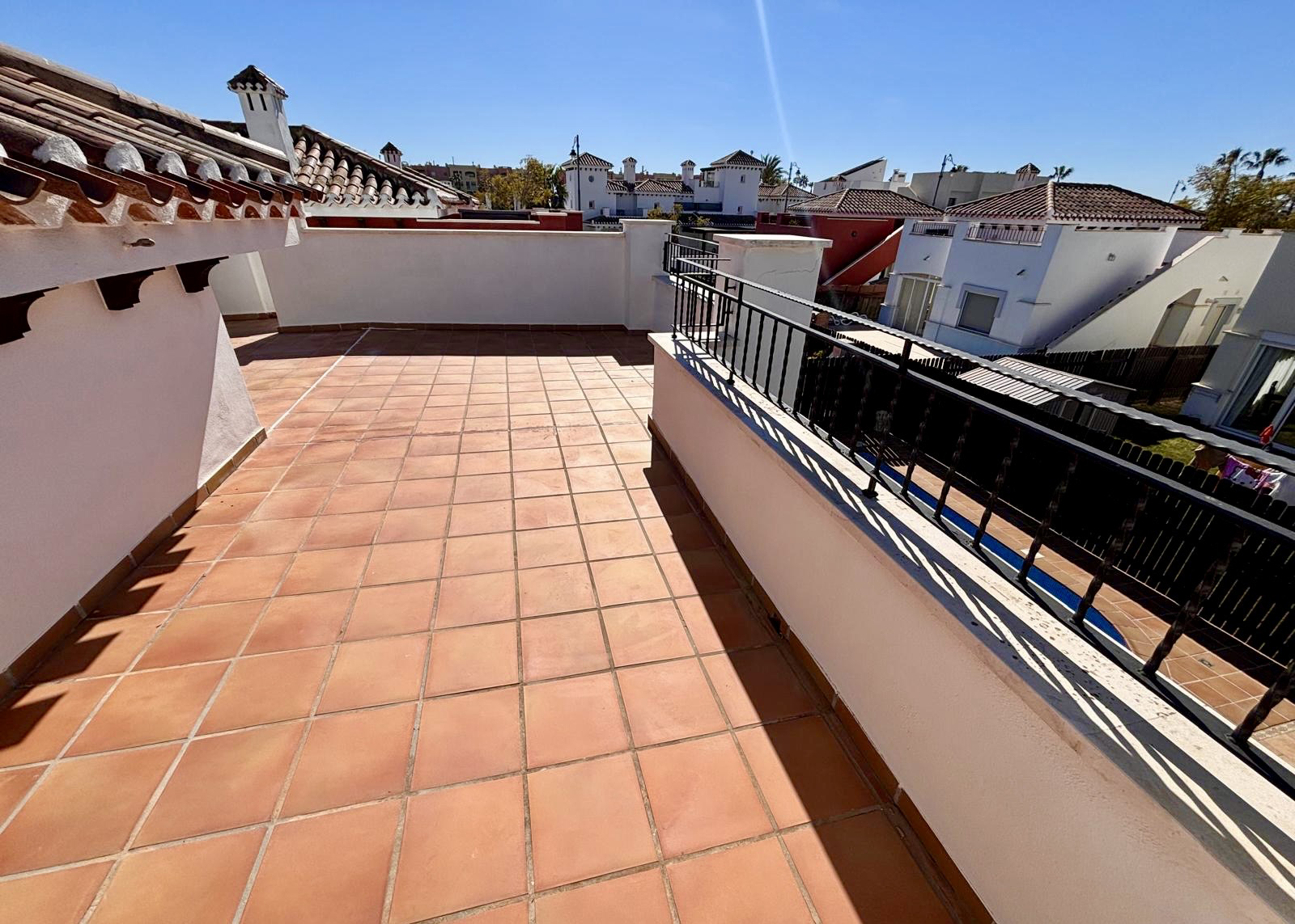 First floor terrace of Rondella villa Mar Menor Golf Resort Levante Properties