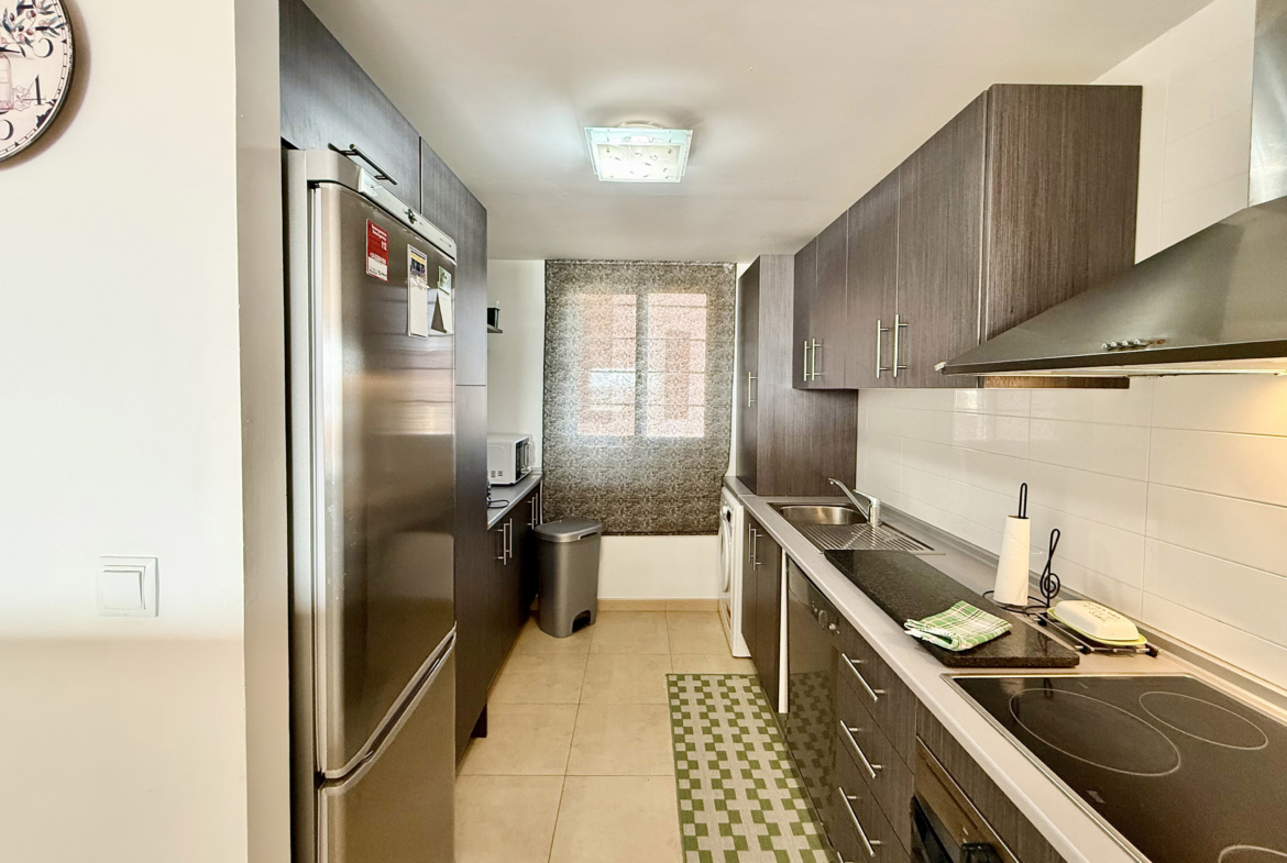 Modern kitchen in Mar Menor Golf Resort apartment by Levante Properties