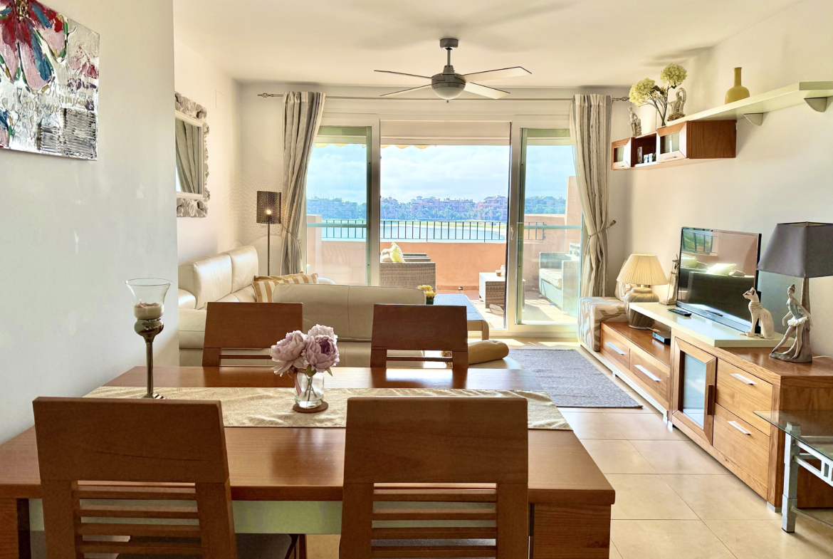 Bright living room at Mar Menor Golf Resort apartment by Levante Properties