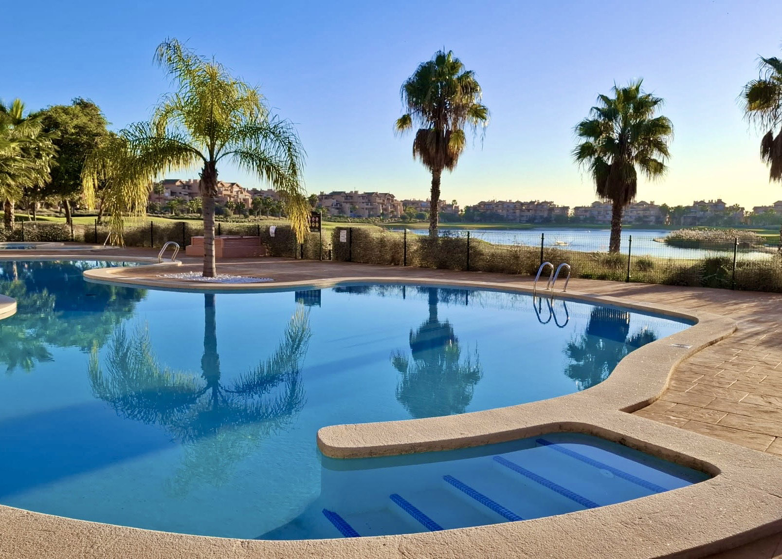 Communal pool at Mar Menor Golf Resort near apartment Levante Properties