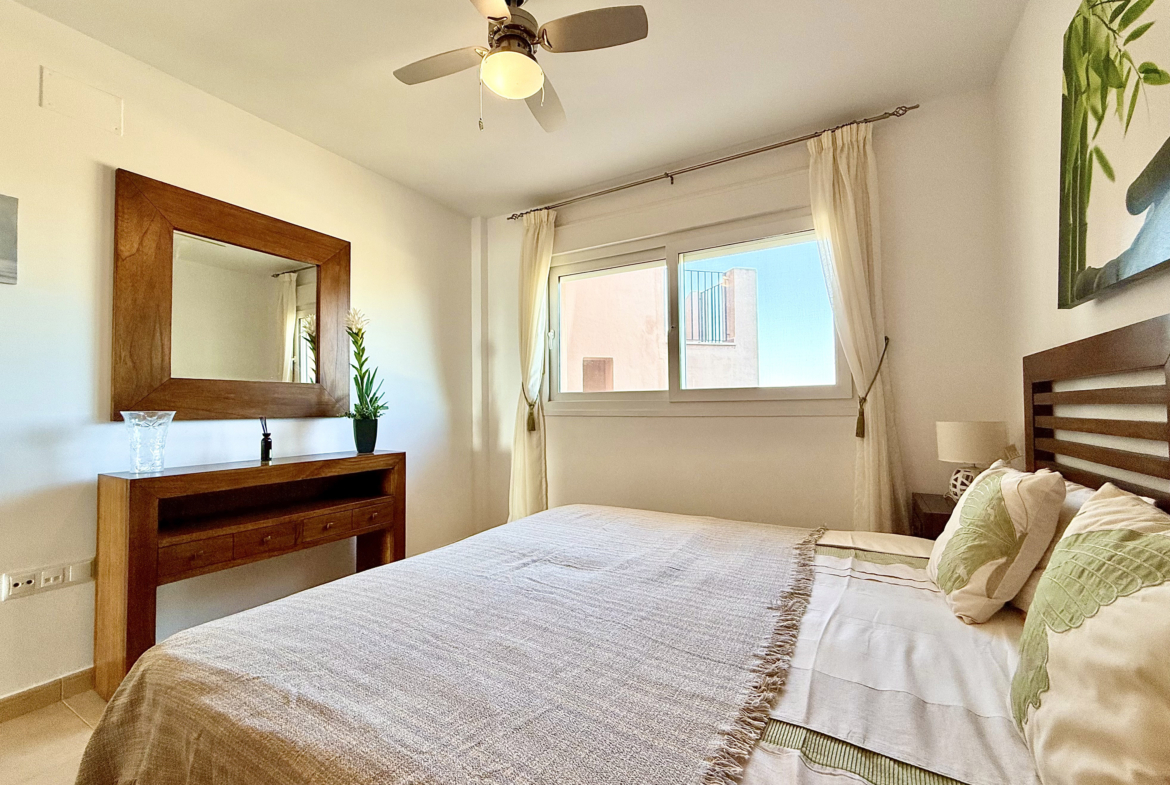 Second bedroom at Mar Menor Golf Resort apartment Levante Properties