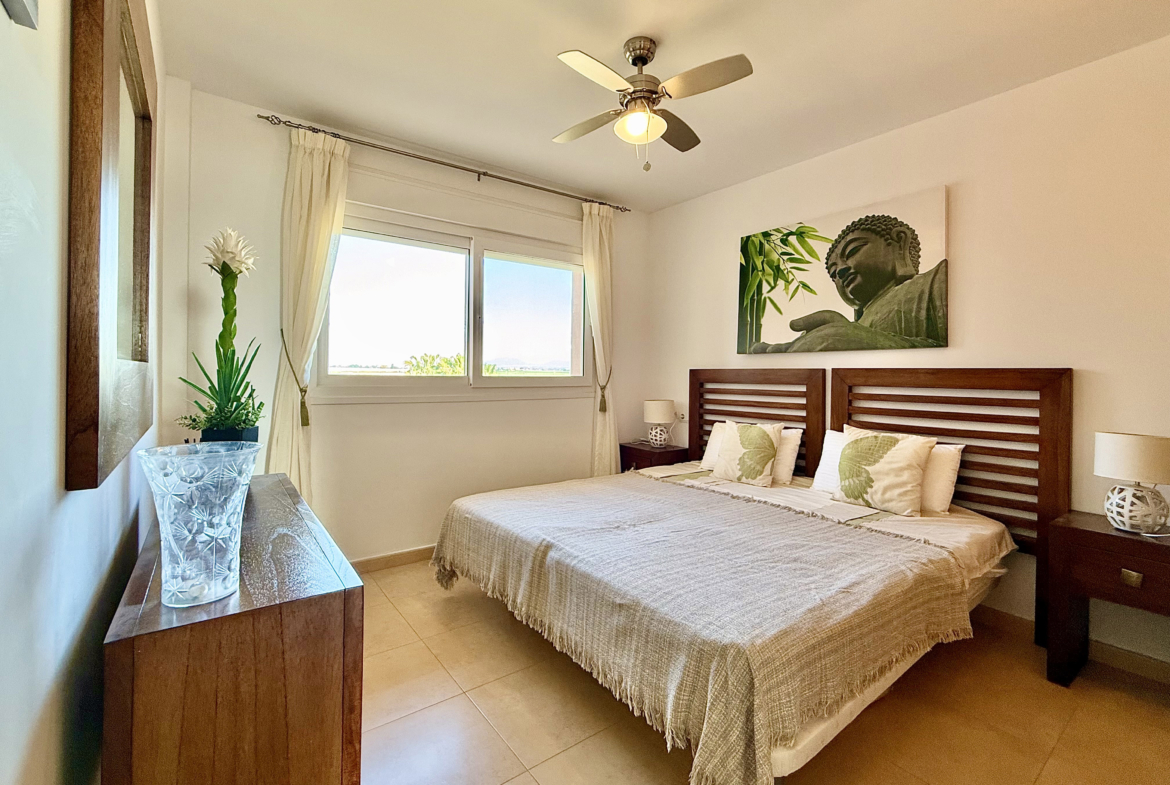Second bedroom at Mar Menor Golf Resort apartment Levante Properties