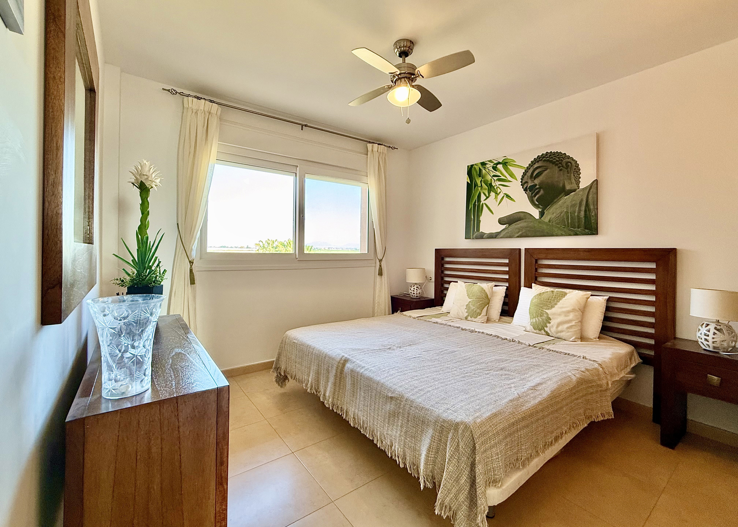 Second bedroom at Mar Menor Golf Resort apartment Levante Properties