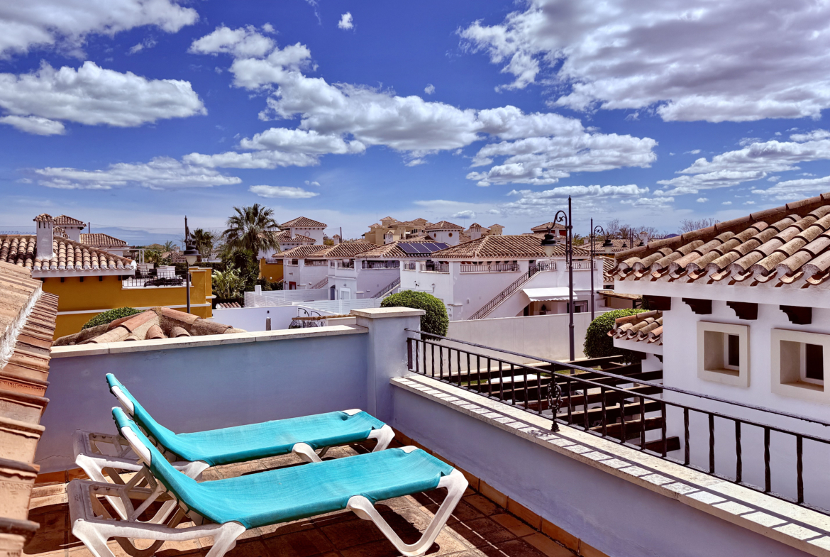 Rooftop solarium Ciervo villa Mar Menor Golf Resort Levante Properties