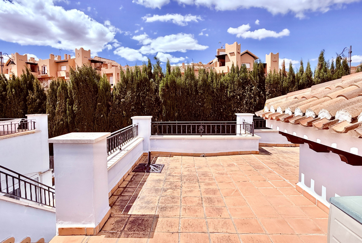 Rooftop solarium Ciervo villa Mar Menor Golf Resort Levante Properties