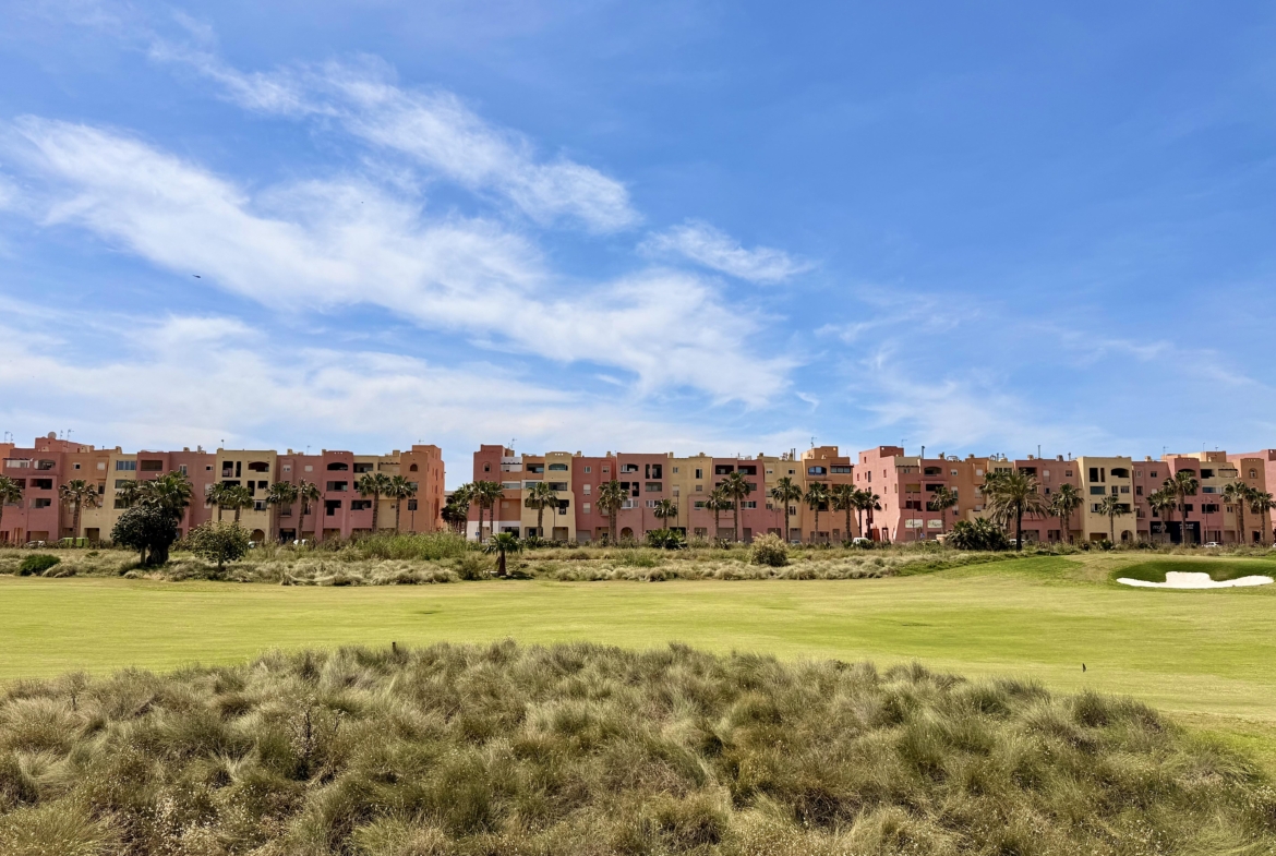 Golf course views from Calblanque villa in Mar Menor Golf Resort Murcia