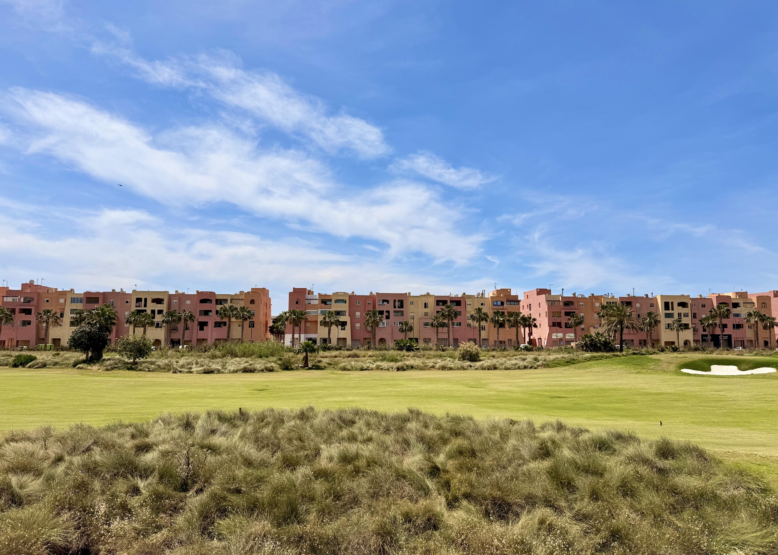 Golf course views from Calblanque villa in Mar Menor Golf Resort Murcia