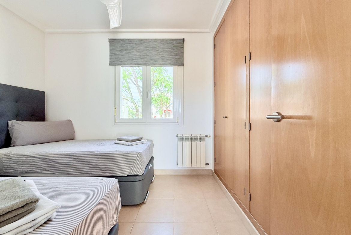 Guest bedroom in Isla Grosa villa on Mar Menor Golf Resort