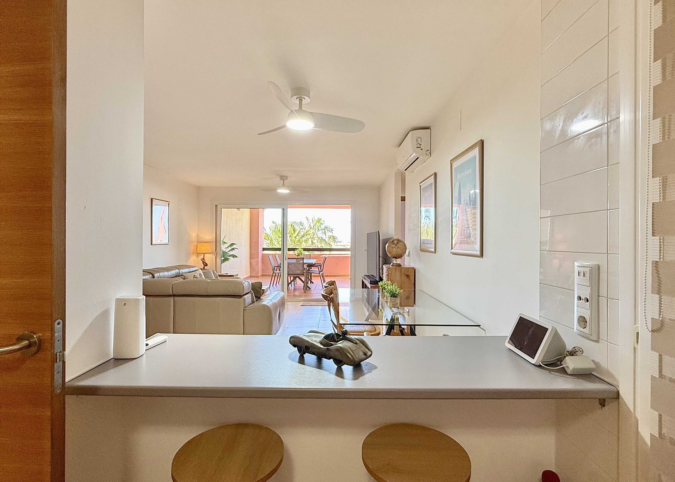 Modern kitchen in Boulevard apartment for sale on Mar Menor Golf Resort