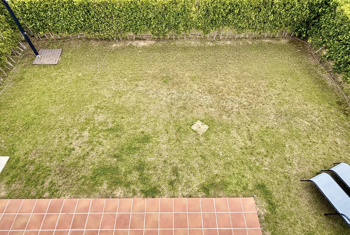 Garden terrace at Mar Menor Golf Resort villa by Levante Properties