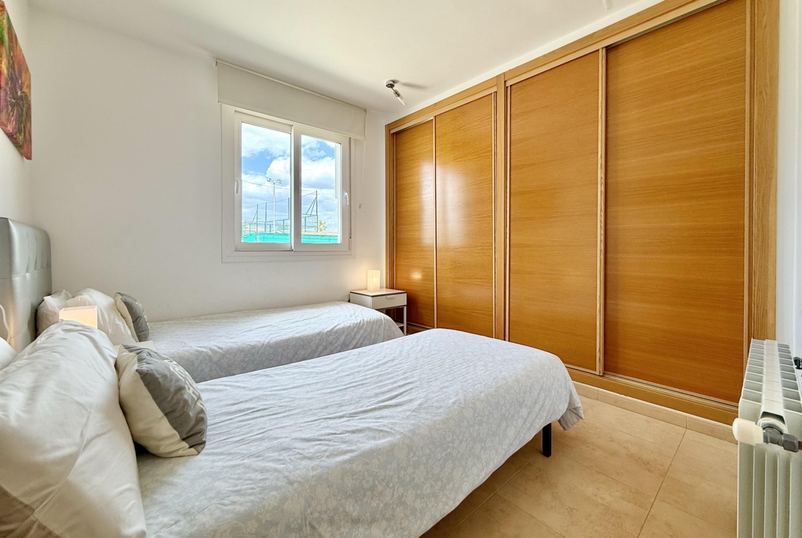 Guest bedroom in Rondella villa at Mar Menor Golf Resort by Levante Properties