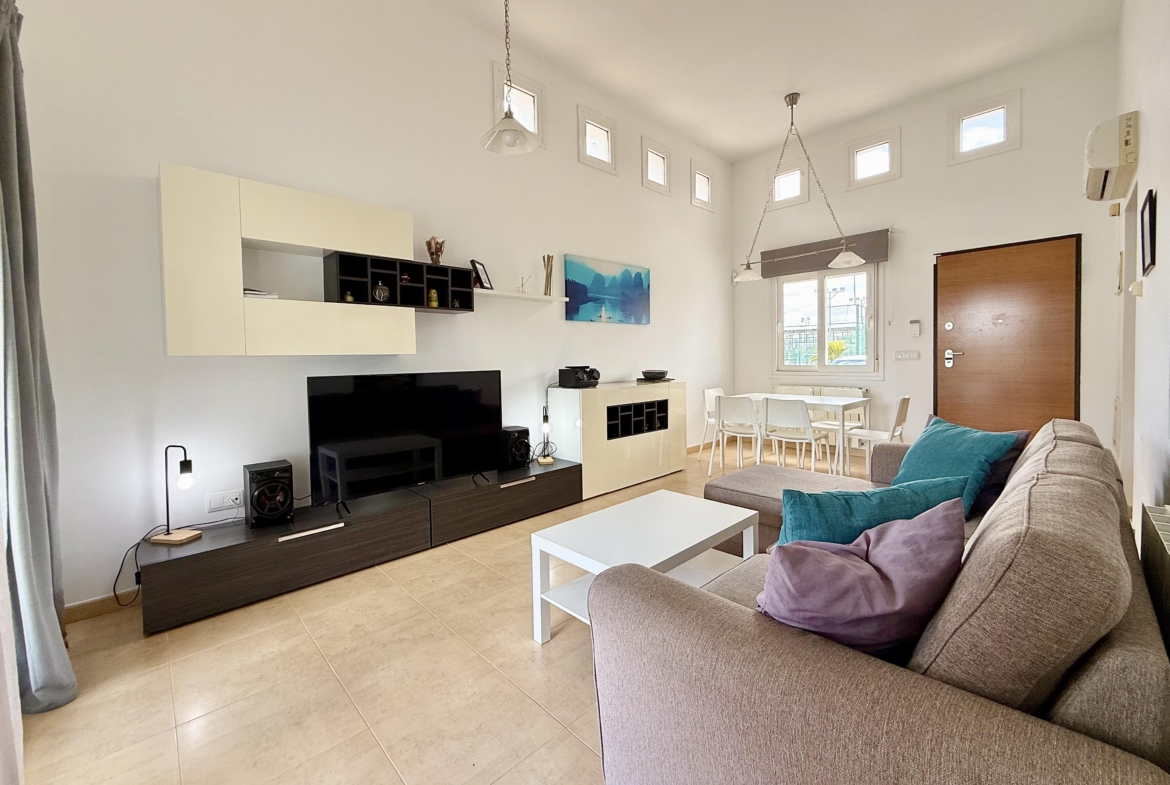 Bright living room in Rondella villa at Mar Menor Golf Resort by Levante Properties