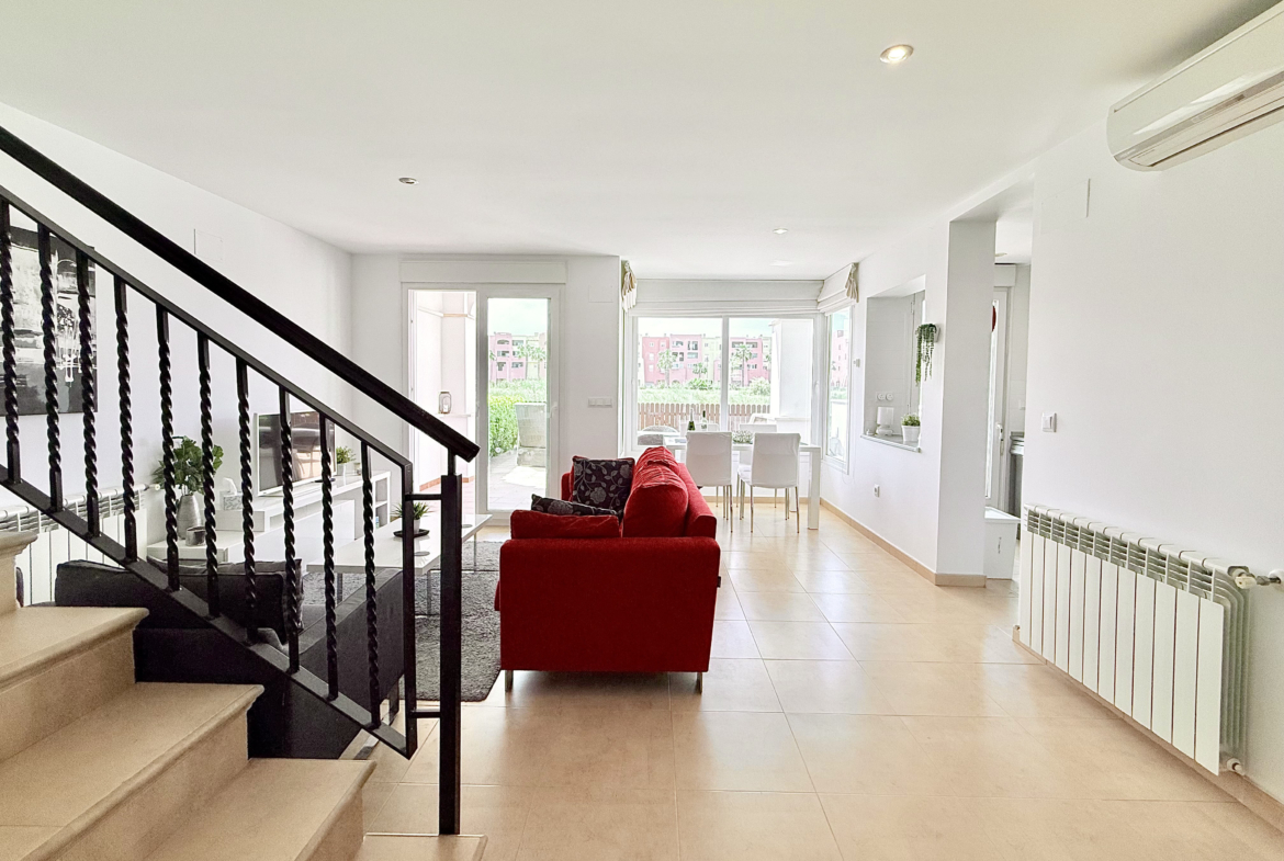 Main living area in Calblanque villa at Mar Menor Golf Resort